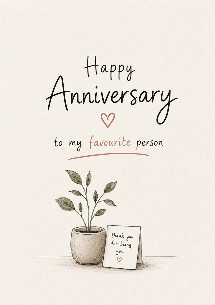Anniversary - Personalised Card