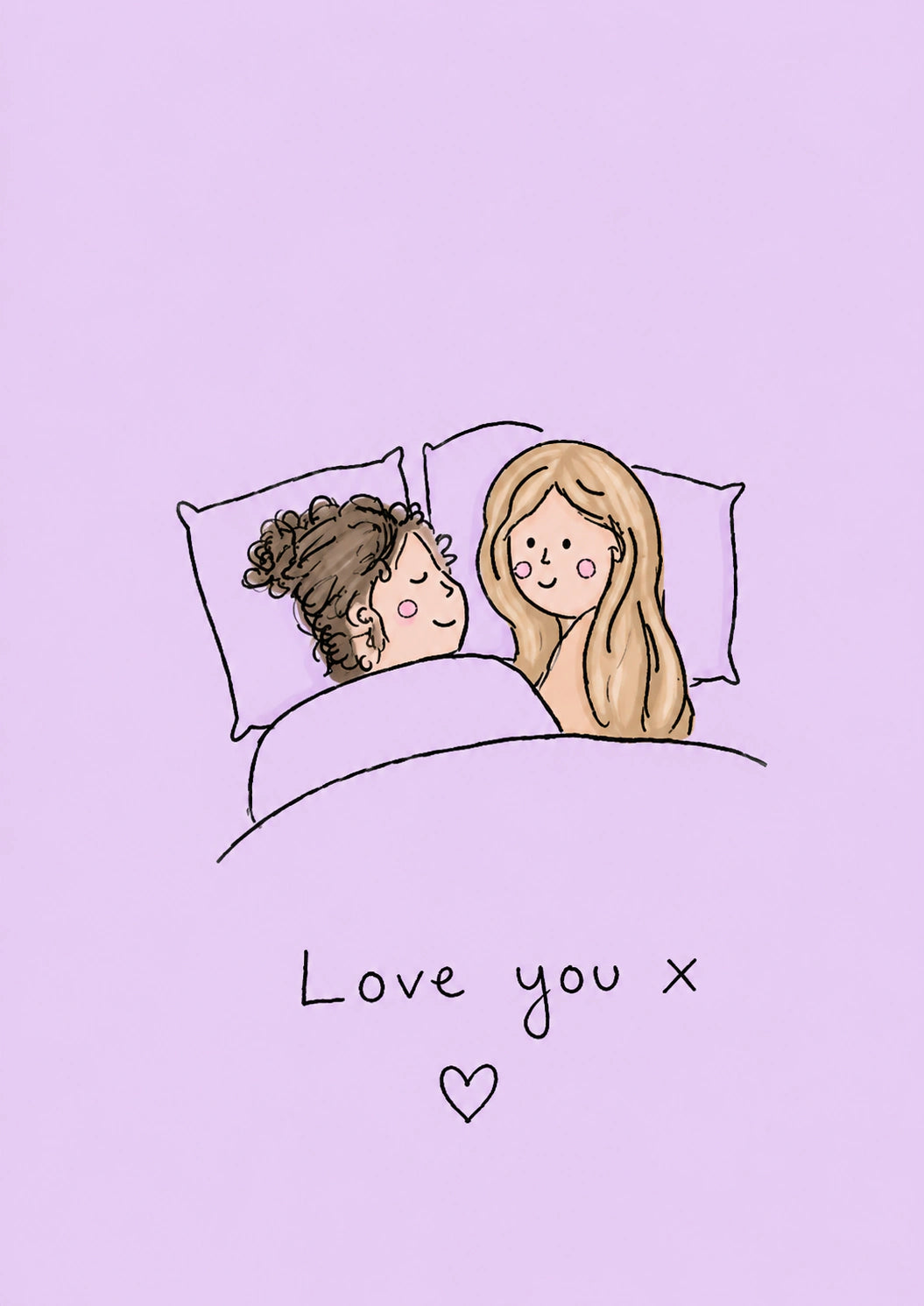 Weddings - Personalised Card — with punch holes
