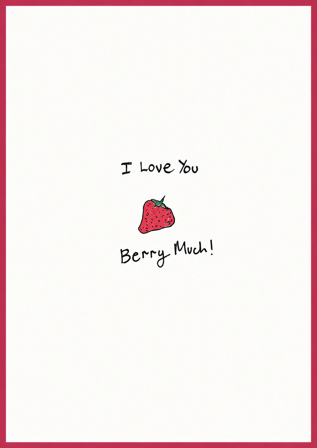 Love - Personalised Card — with punch holes