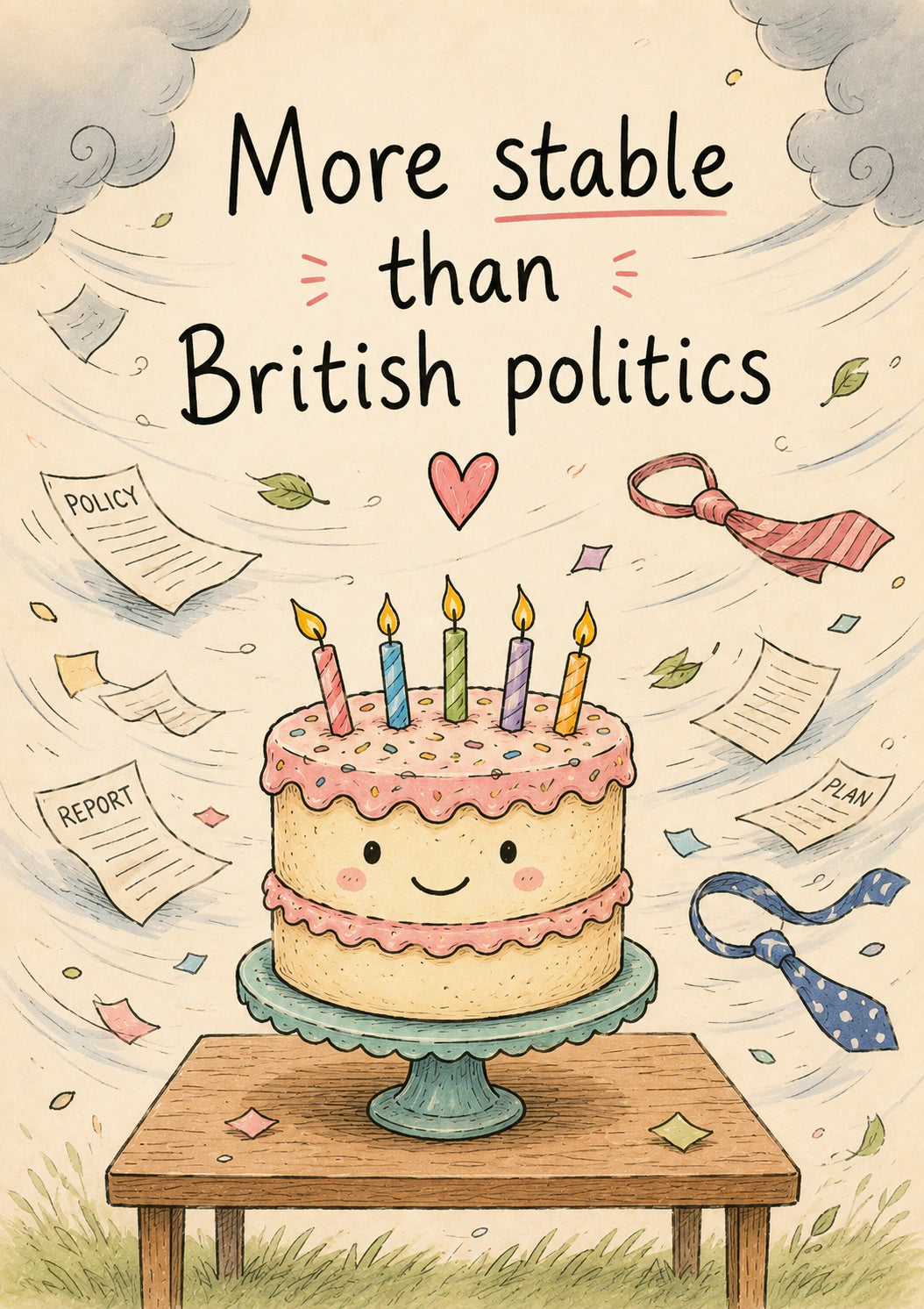 Birthdays - Personalised Card — with punch holes