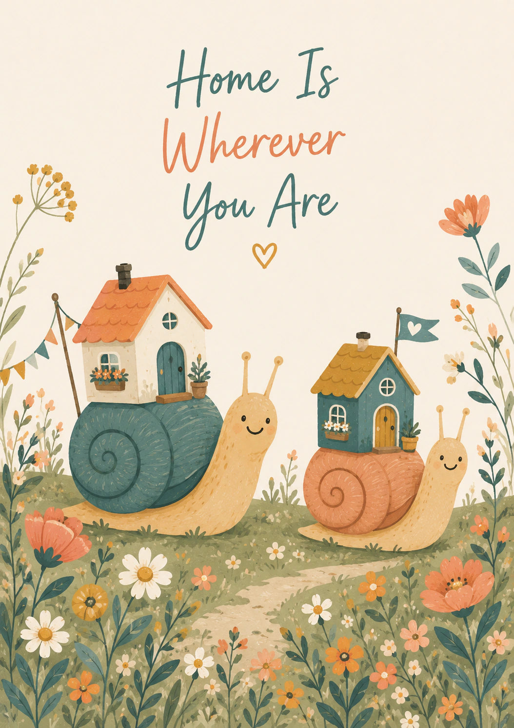 New Home - Personalised Card — with punch holes