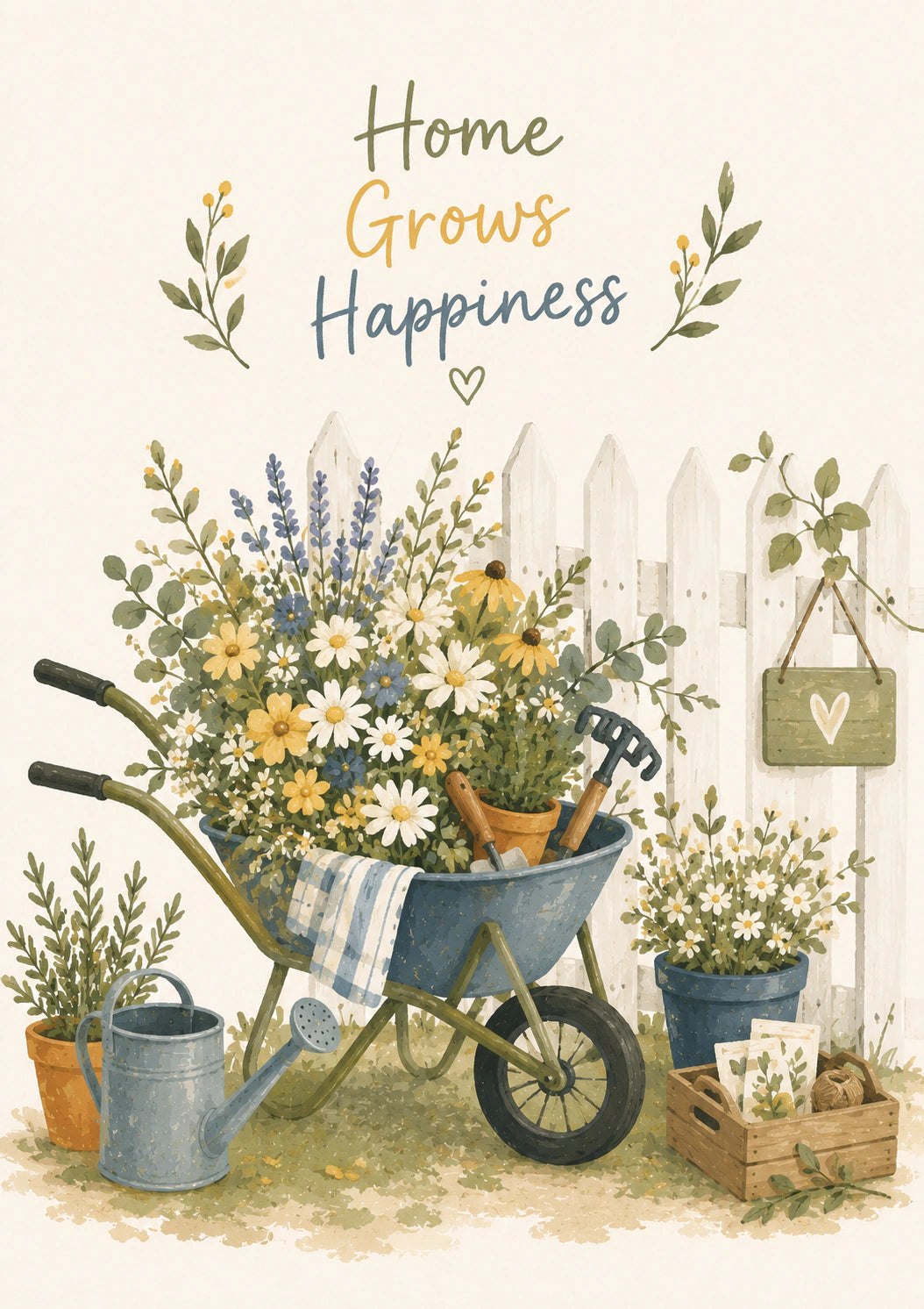 New Home - Personalised Card — with punch holes