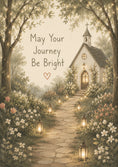Load image into Gallery viewer, Christening - Personalised Card — with punch holes
