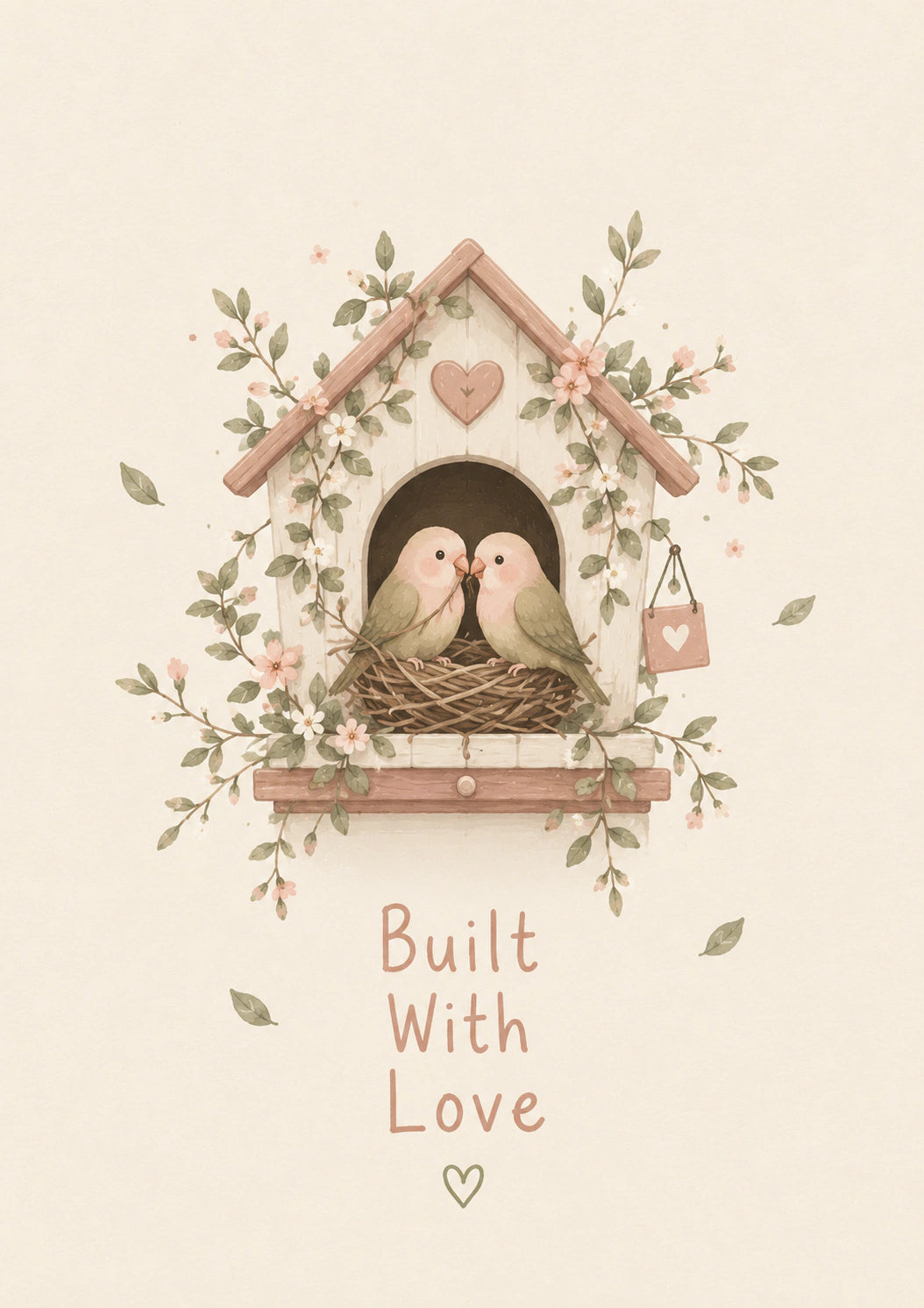 New Home - Personalised Card — with punch holes
