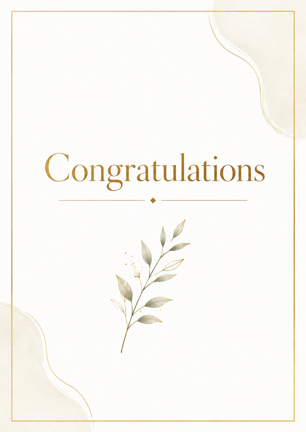 Congratulations Personalised Card