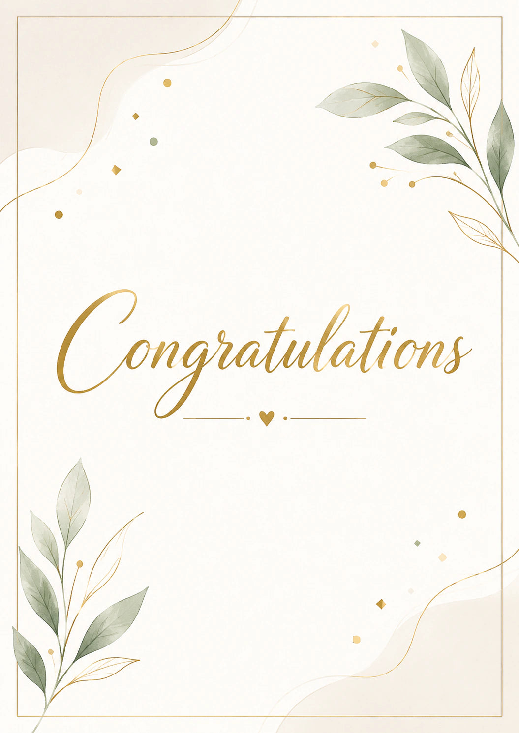 Congratulations Personalised Card
