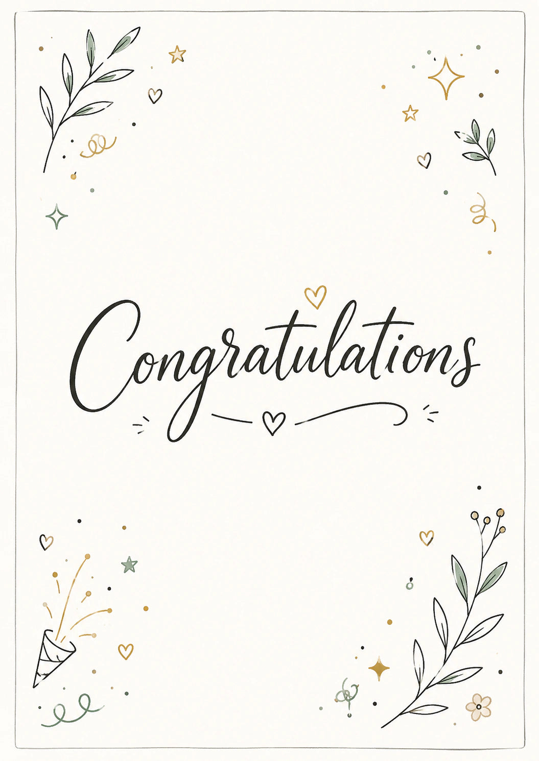 Congratulations Personalised Card