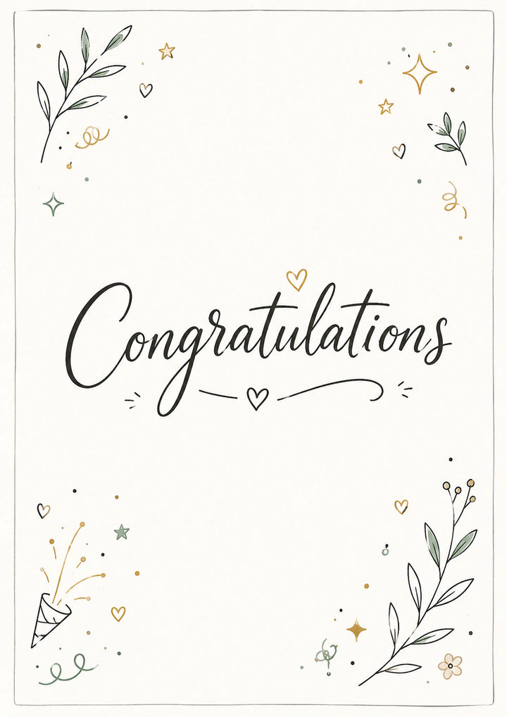 Congratulations Personalised Card