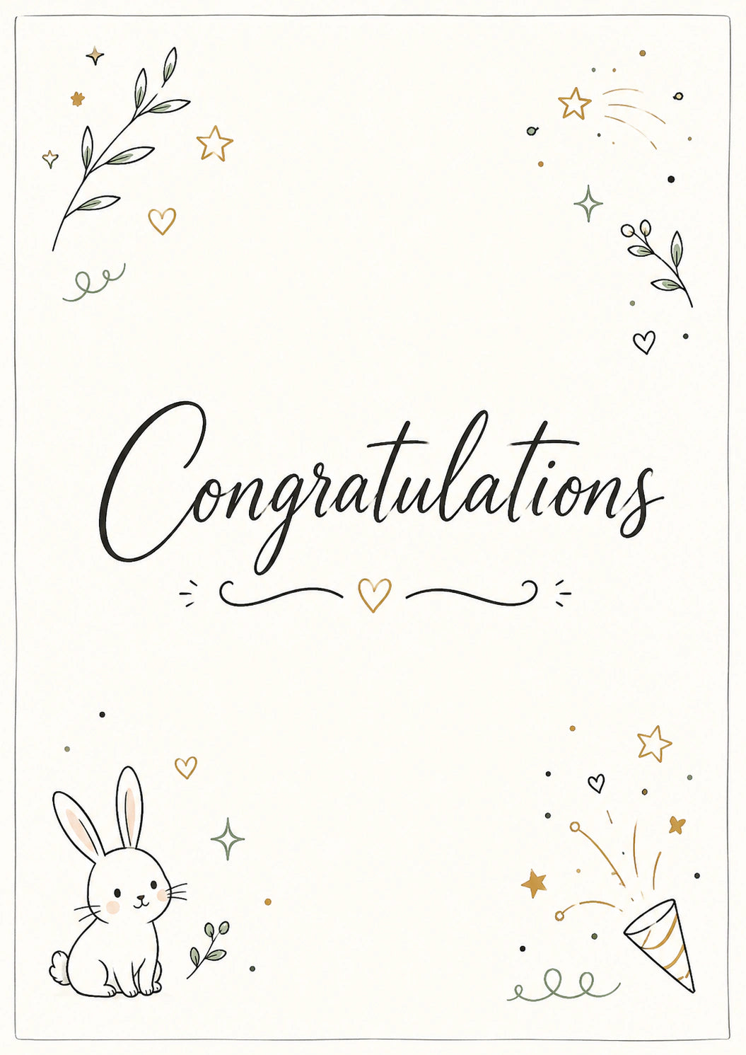 Congratulations Personalised Card