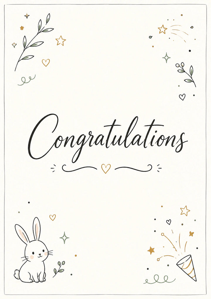 Congratulations Personalised Card