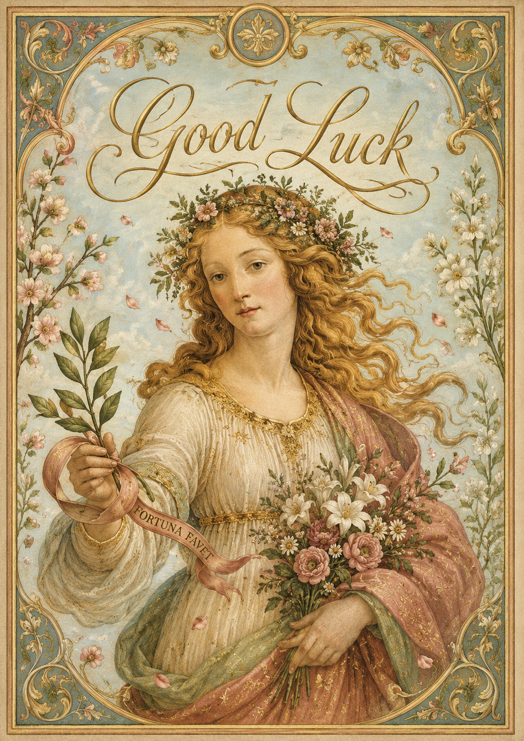 Good luck Personalised Card