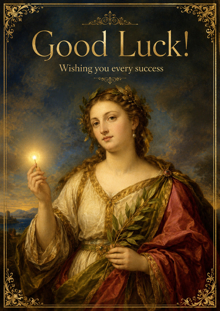 Good luck Personalised Card