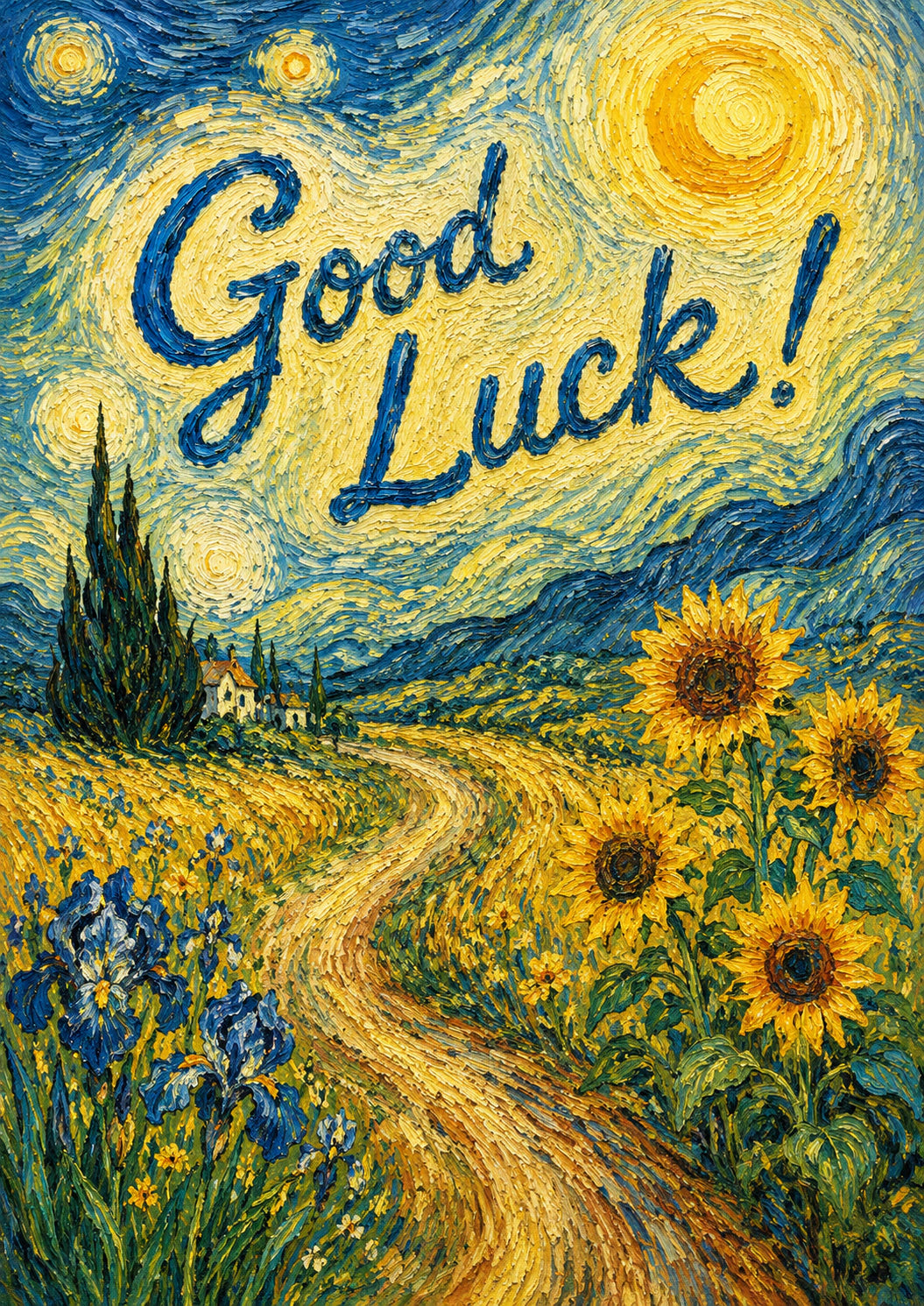 Good luck Personalised Card