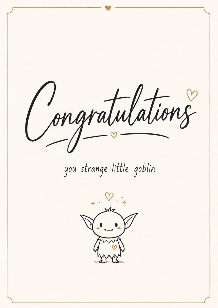 Congratulations Personalised Card
