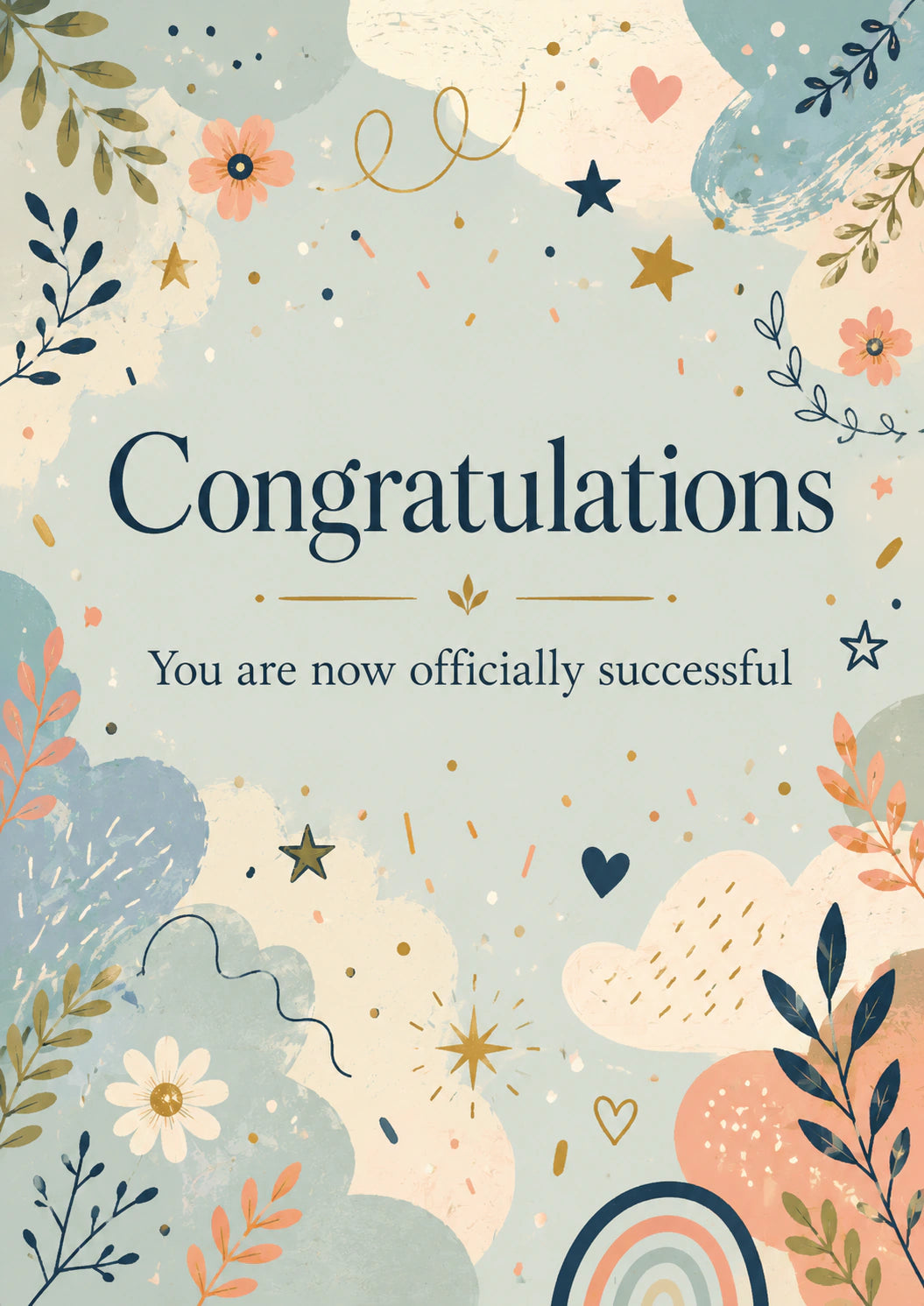 Congratulations Personalised Card