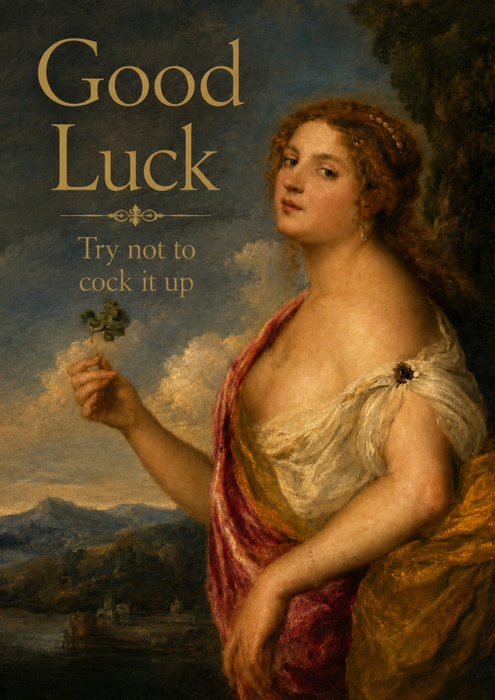Good luck Personalised Card