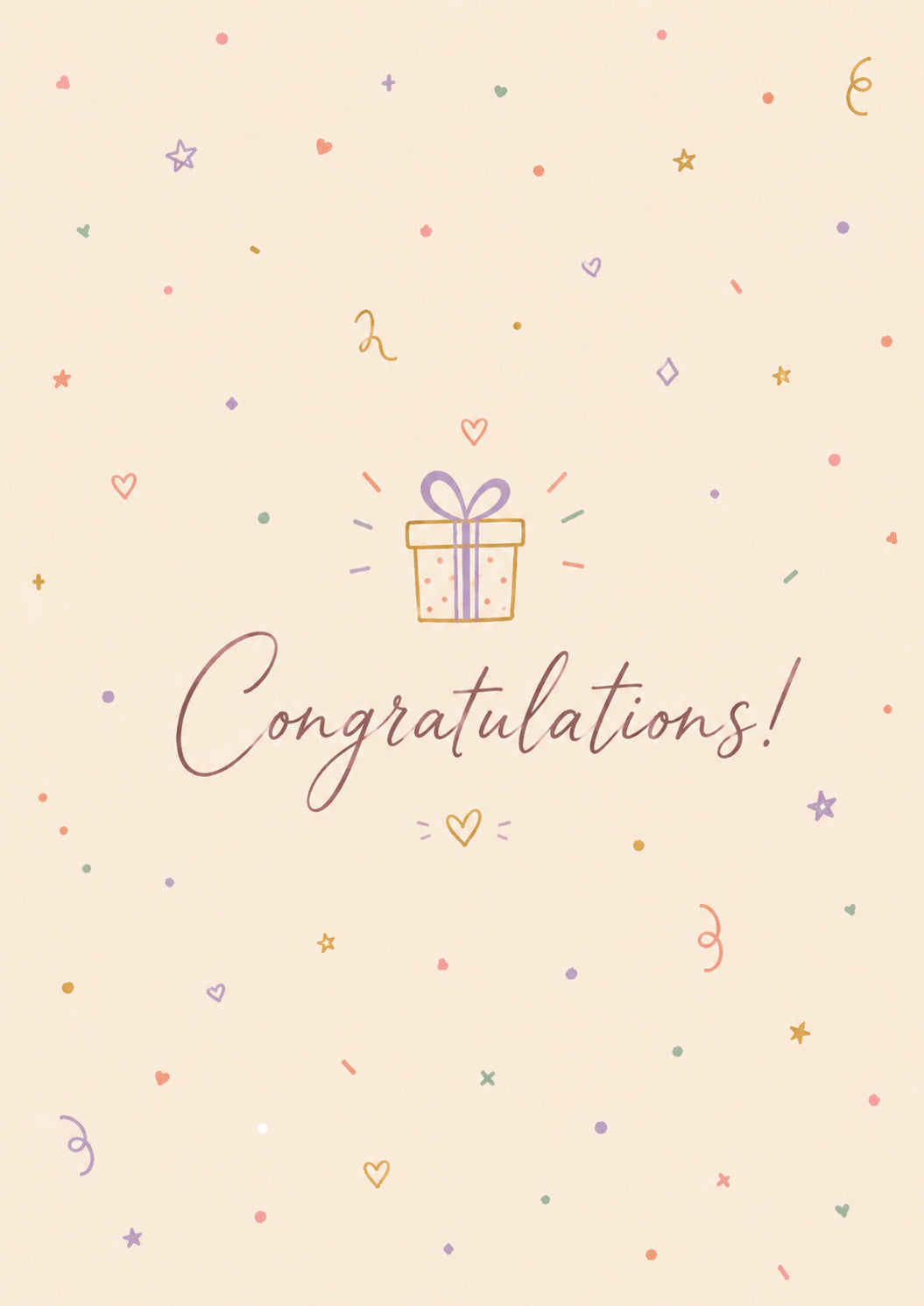 Congratulations Personalised Card