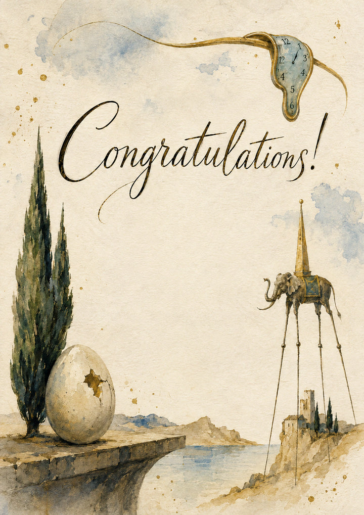 Congratulations Personalised Card