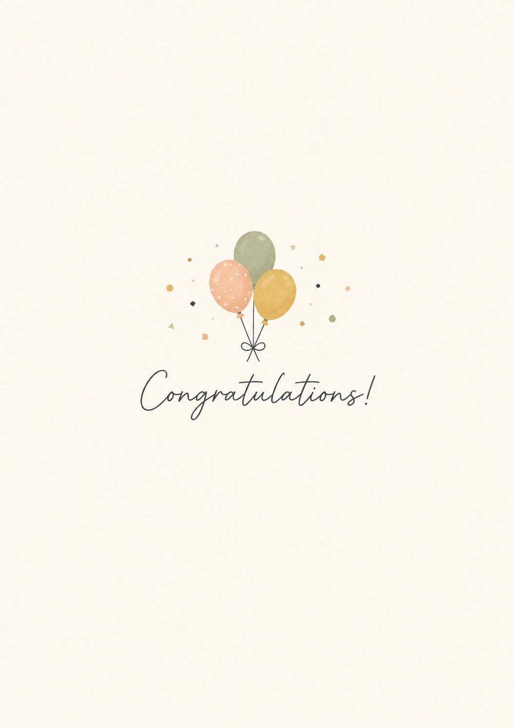 Congratulations Personalised Card