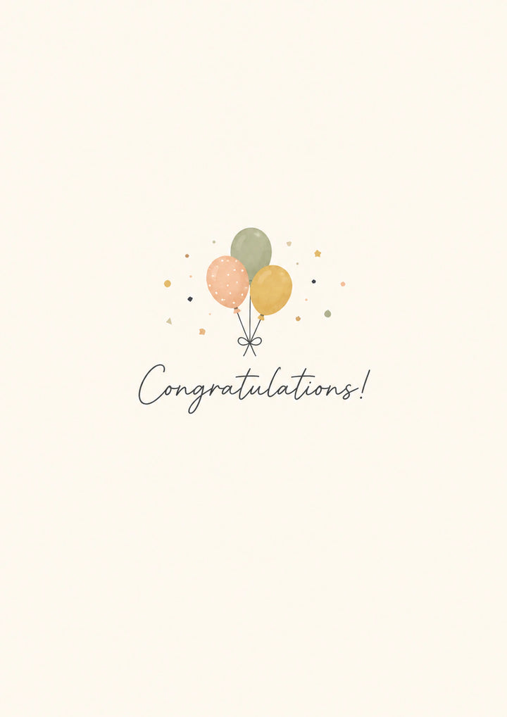 Congratulations Personalised Card