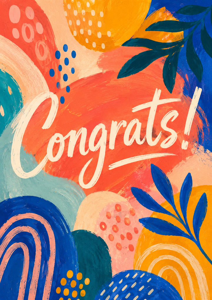 Congratulations Personalised Card