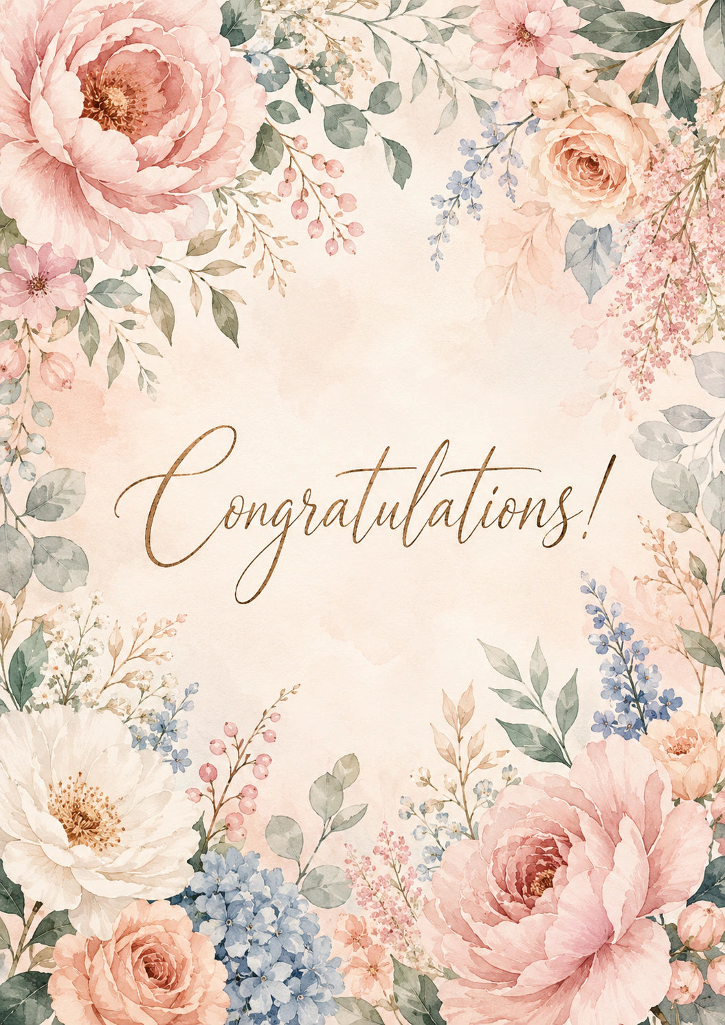 Congratulations Personalised Card
