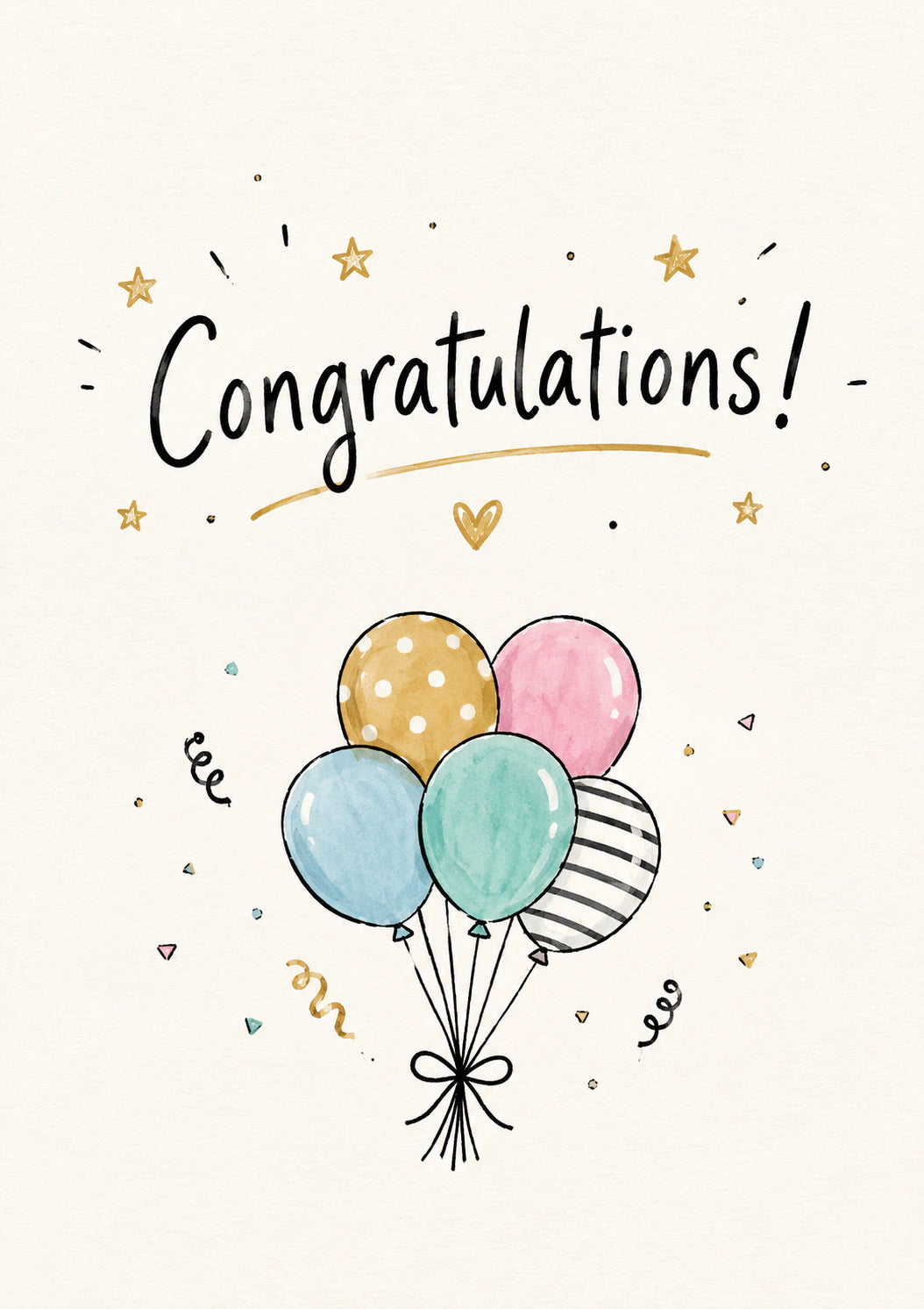 Congratulations Personalised Card