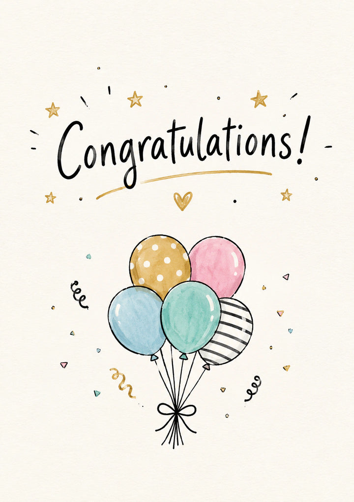 Congratulations Personalised Card
