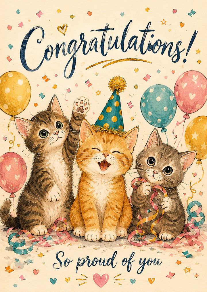Congratulations Personalised Card