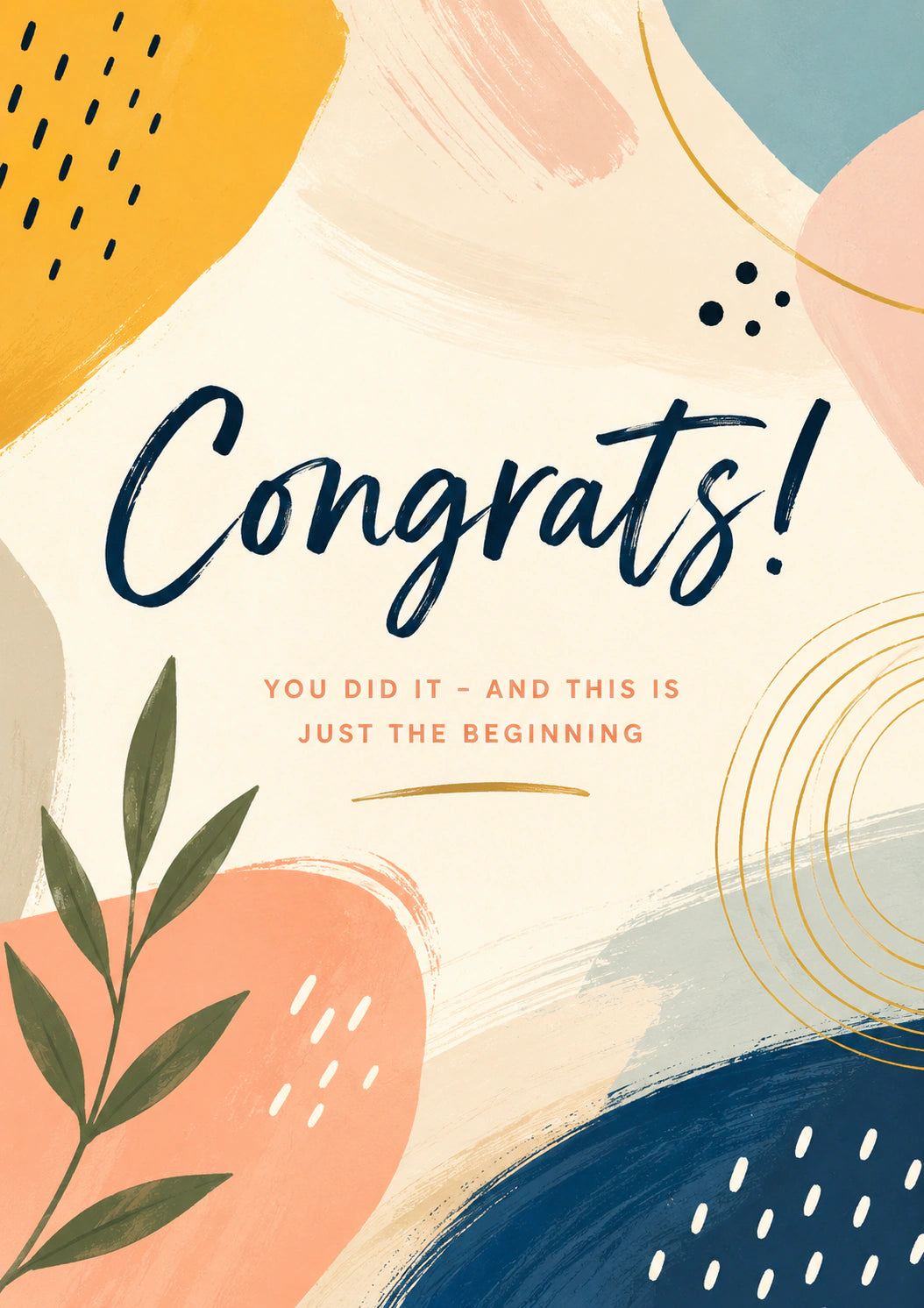 Congratulations Personalised Card