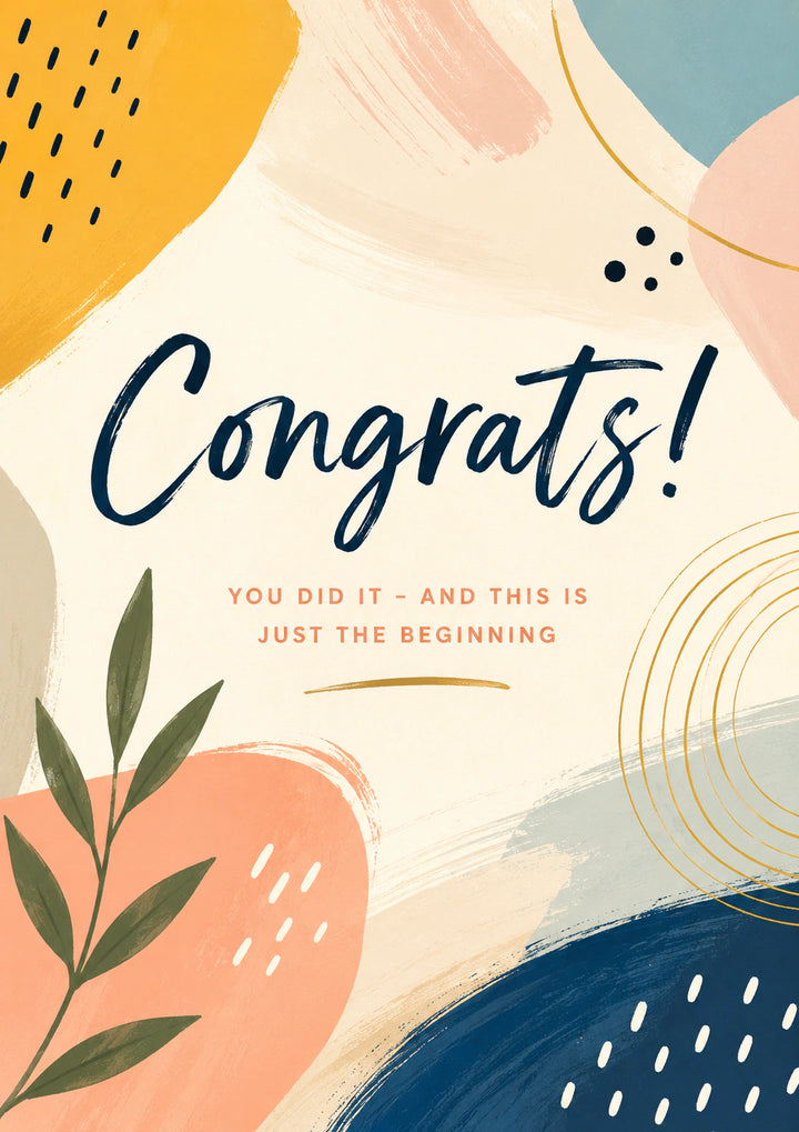 Congratulations Personalised Card