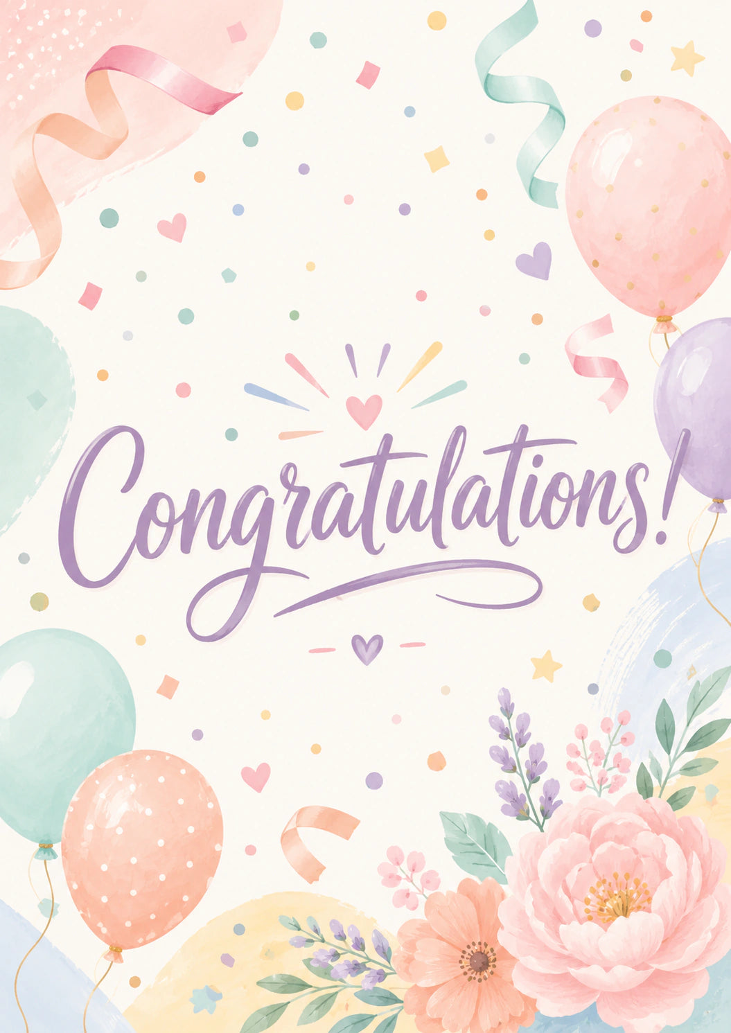 Congratulations Personalised Card