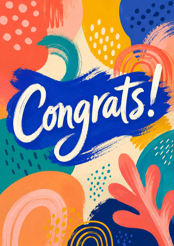 Congratulations Personalised Card