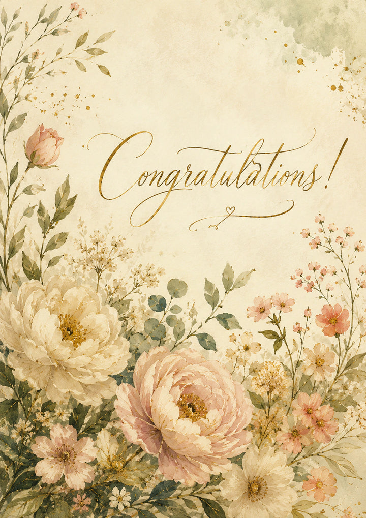 Congratulations Personalised Card