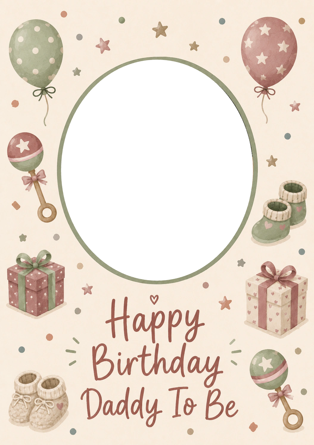 Birthdays - Personalised Card — with punch holes