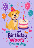 Load image into Gallery viewer, Birthdays - Personalised Card — with punch holes
