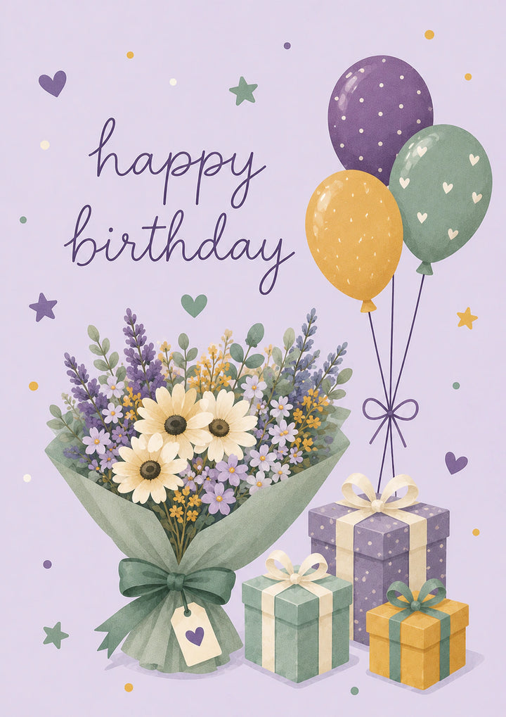 Birthdays - Personalised Card