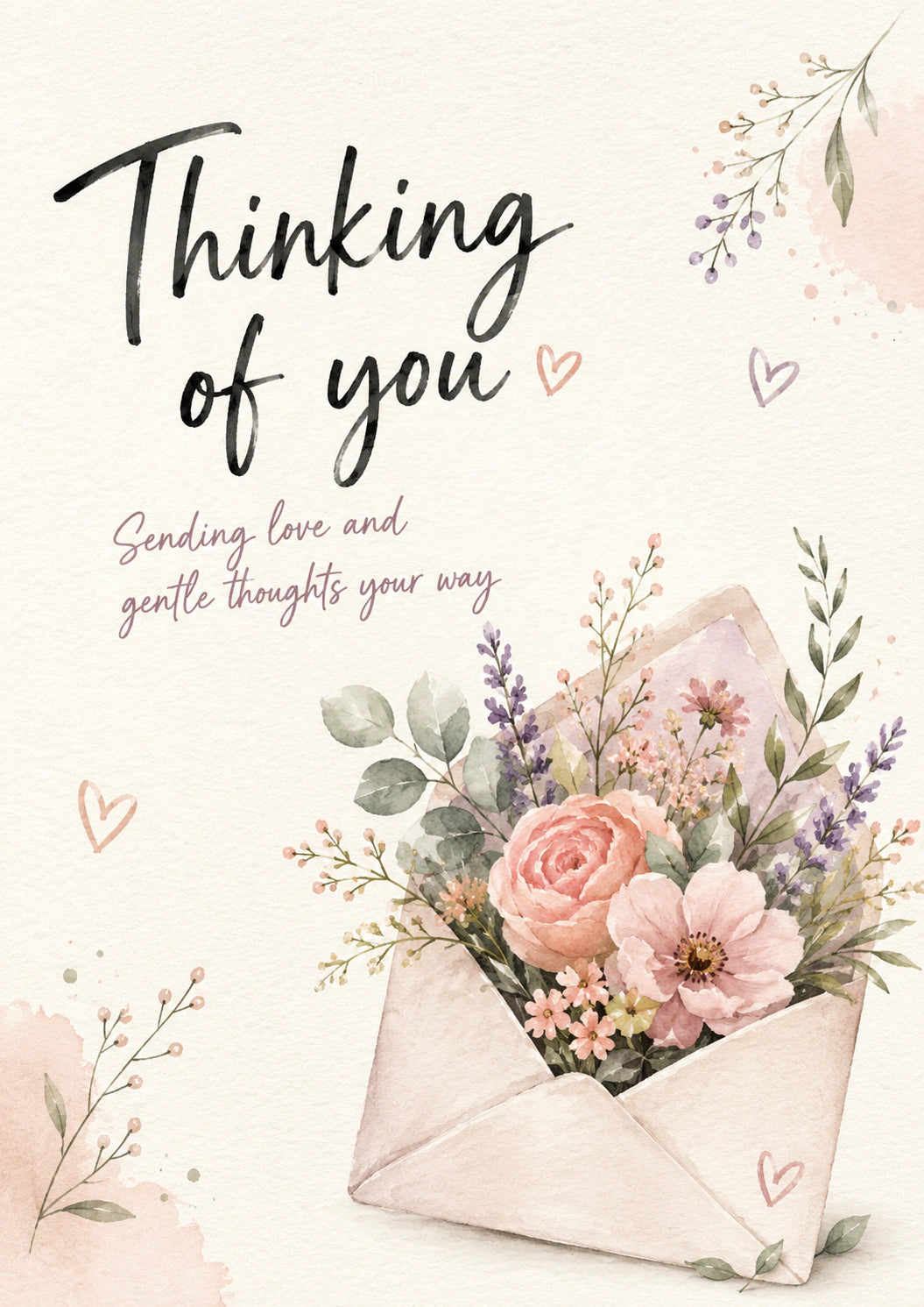 Thinking of You Personalised Card
