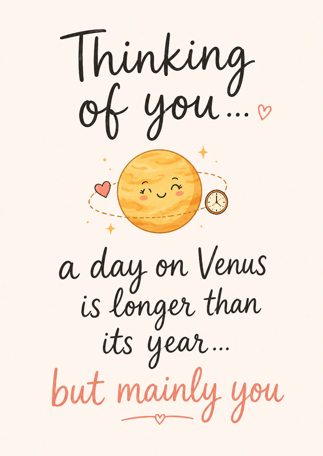 Thinking of You Personalised Card