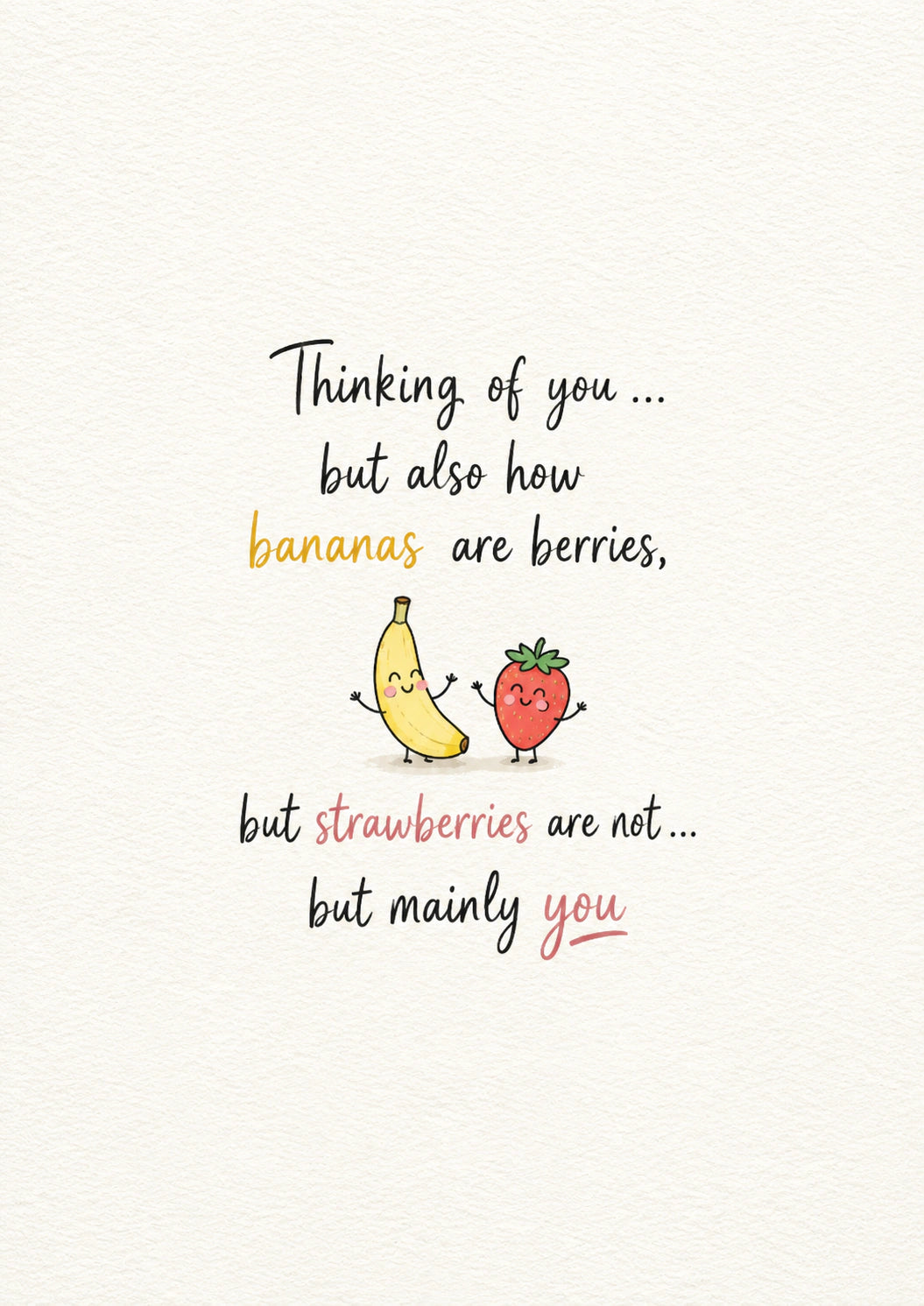 Thinking of You Personalised Card