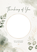 Load image into Gallery viewer, Thinking Of You - Personalised Card — with punch holes
