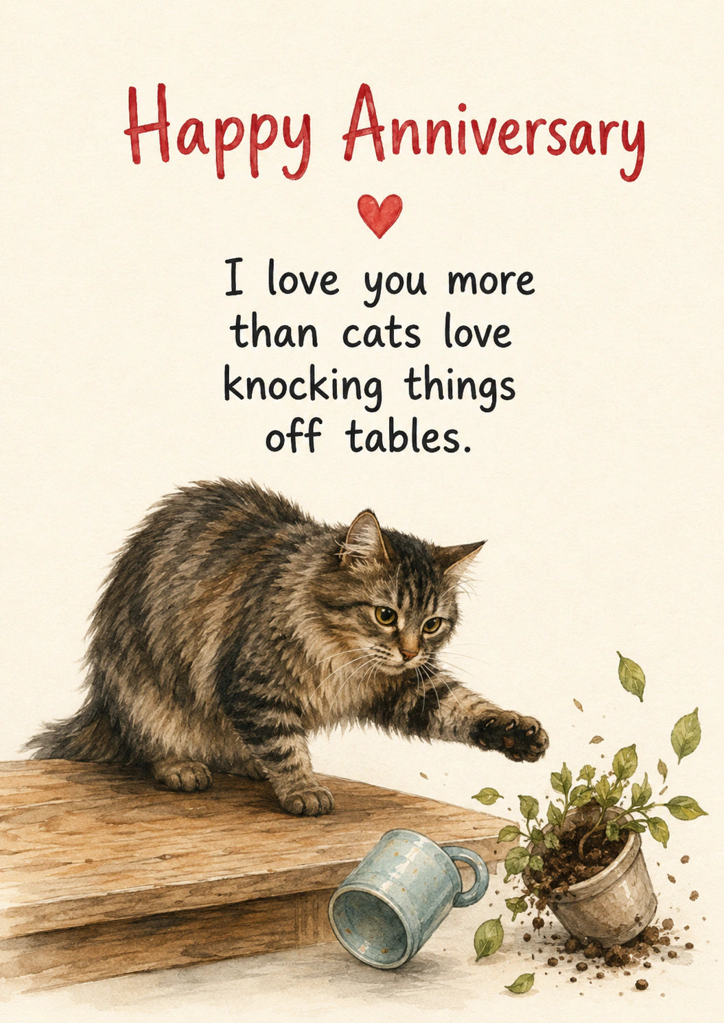 Anniversary Personalised Card