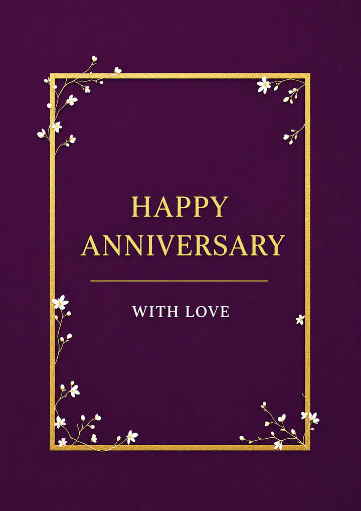 Anniversary Personalised Card