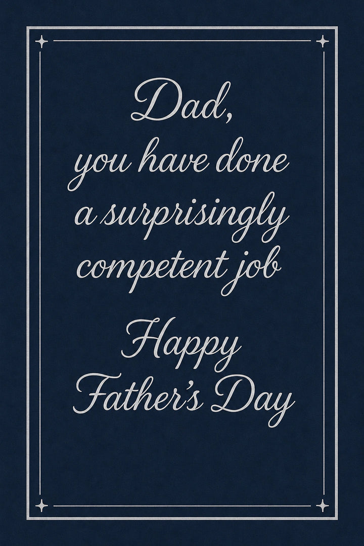Father's Day - Personalised card