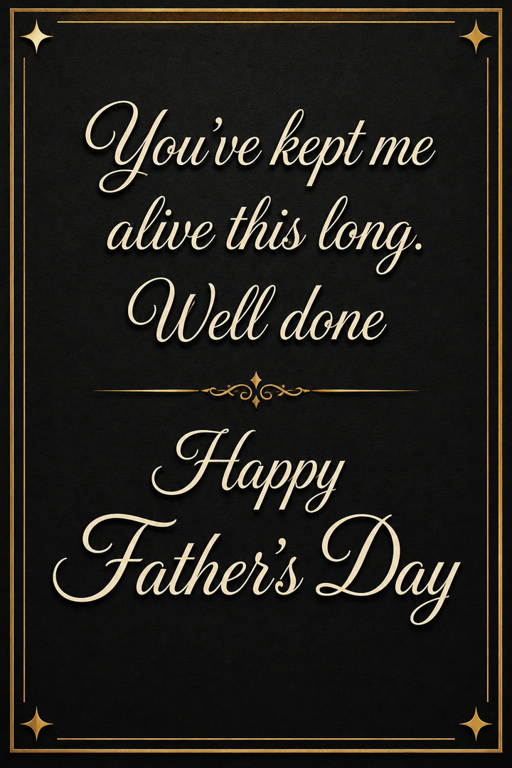 Father's Day - Personalised card