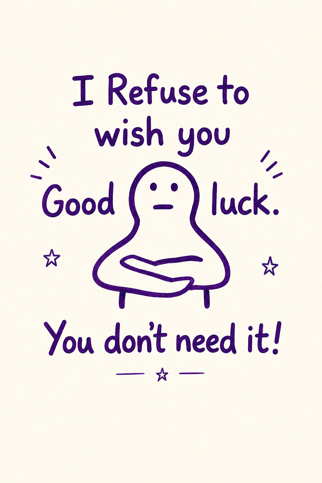 Good Luck Personalised Card