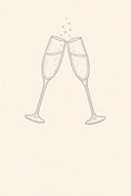 Load image into Gallery viewer, Champagne Flutes Toast Anniversary Card
