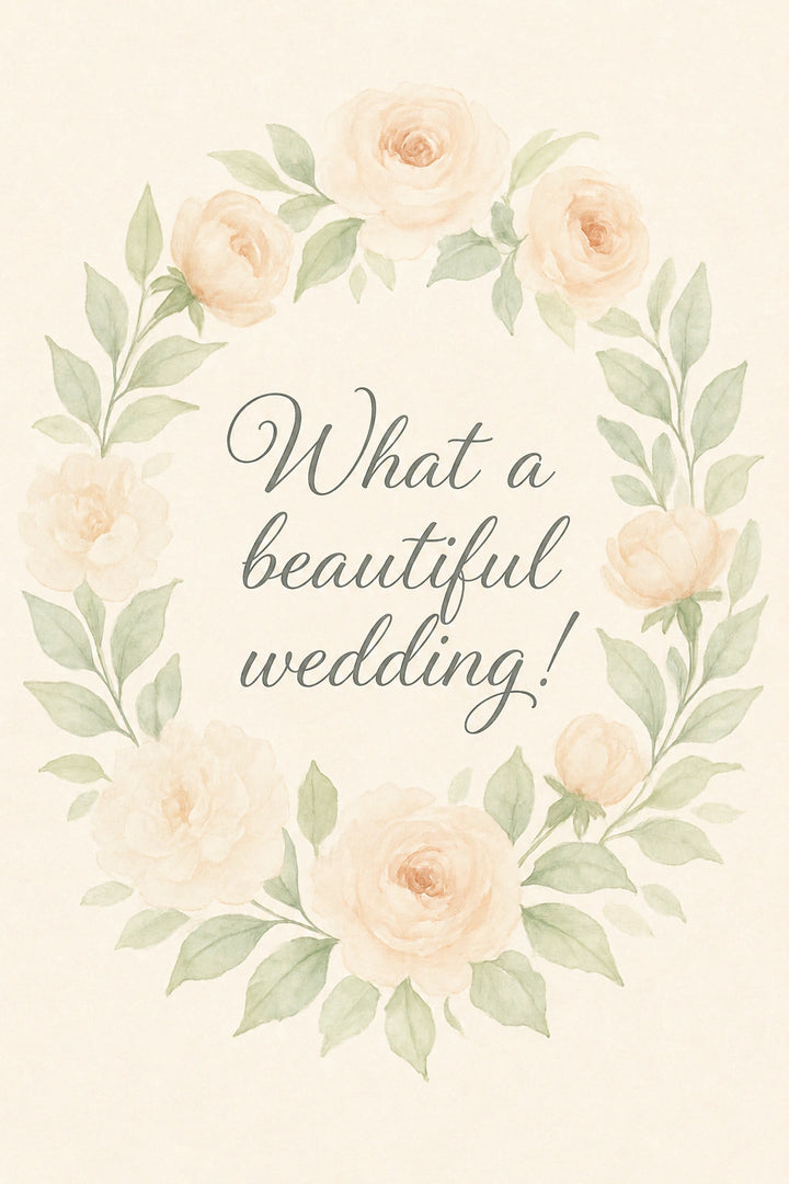 Wedding Personalised Card