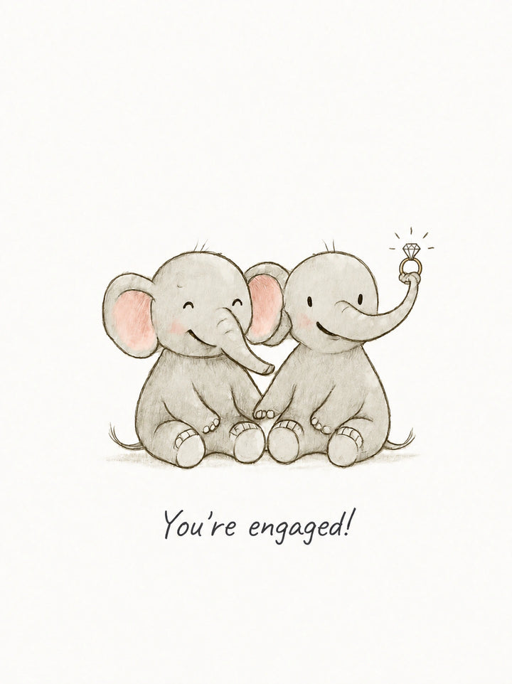 Engagement Personalised Card