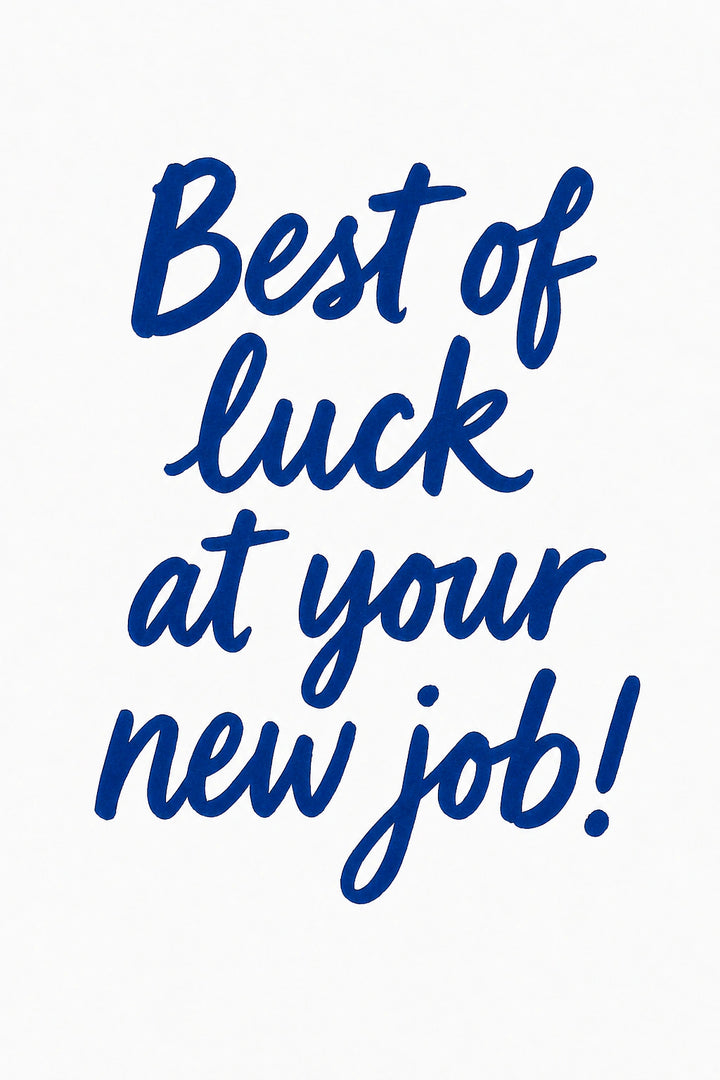 New job Personalised Card